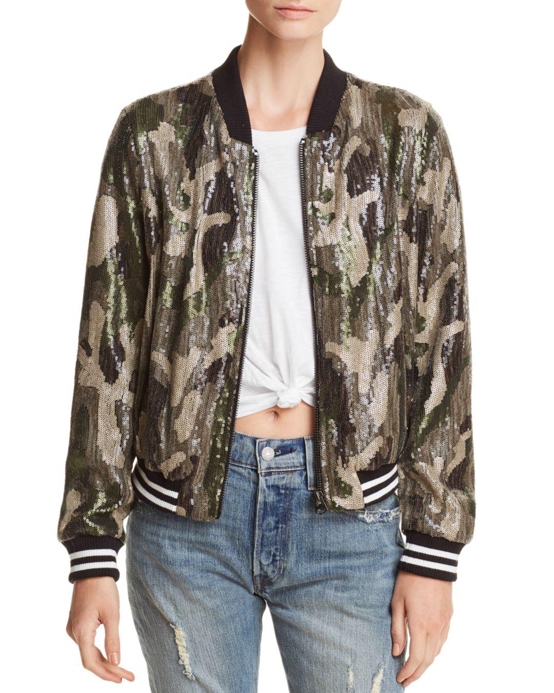 sequin camo jacket