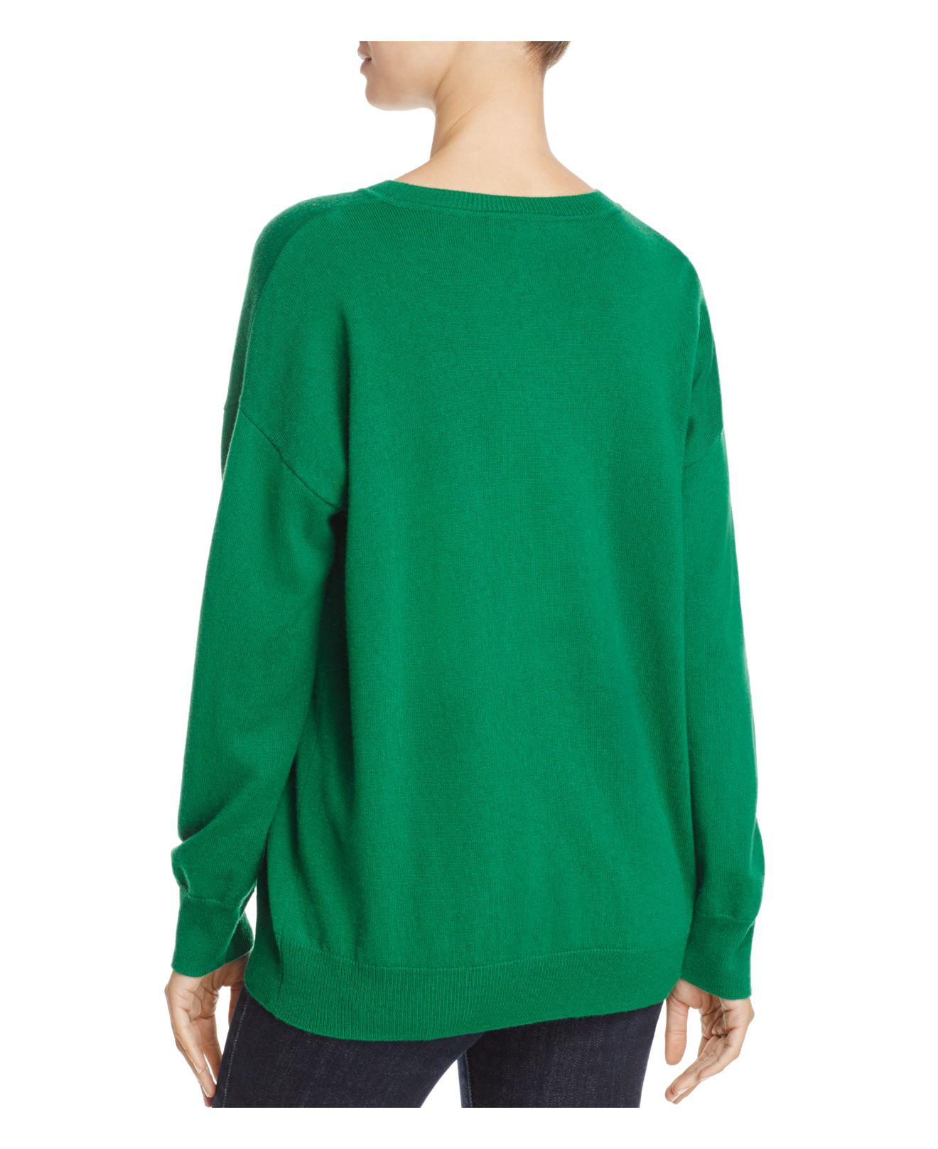 Sandro Generation Wool & Cashmere Sweater in Moss Green (Green) - Lyst