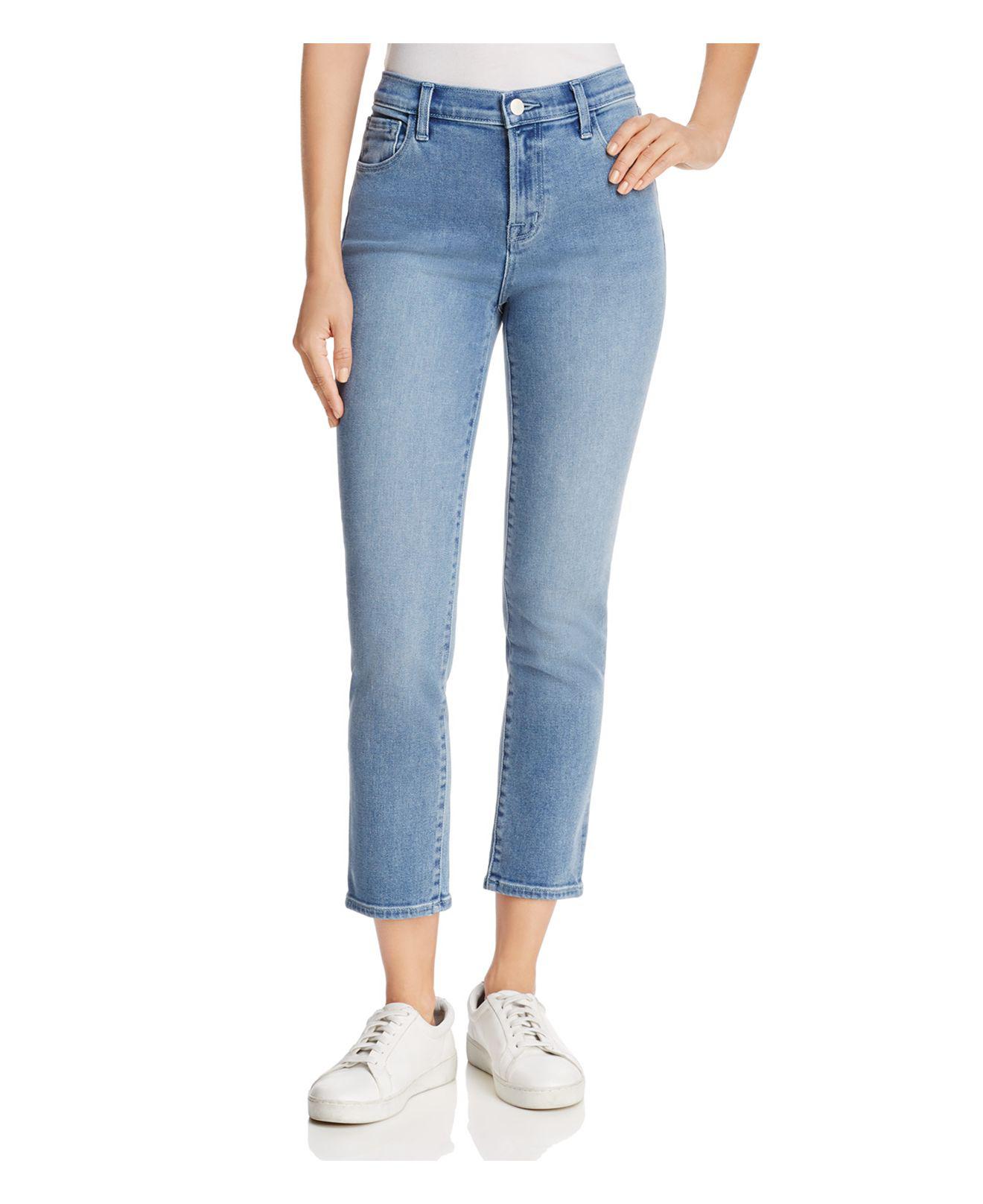 Brand Denim High-rise Cropped Jeans Utopia in Blue Lyst