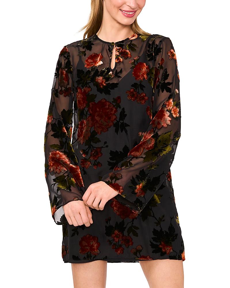 Ted Baker Bellasia Velvet Burnout Dress in Black | Lyst Ted Baker Bellasia Velvet Burnout Dress in Black | Lyst