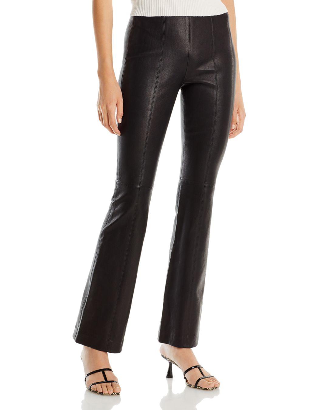 Rag & Bone Simone Leather Flared Pants in Black Lyst