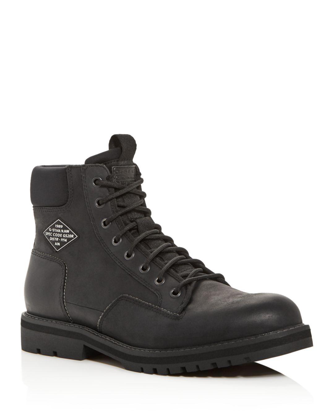 G-Star RAW G - Star Raw Men's Premium Powell Leather Boots in Black for Men  - Lyst