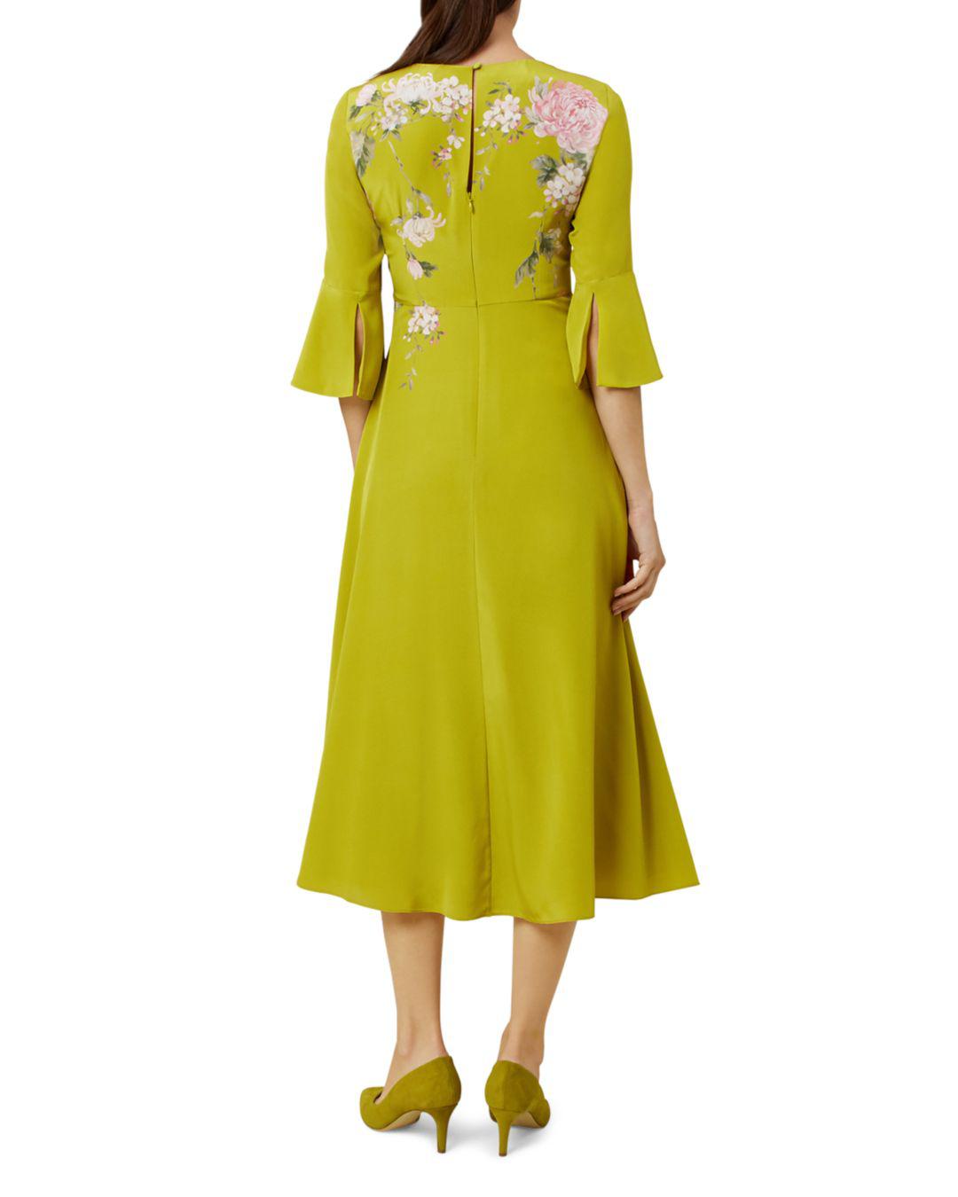 hobbs yellow dress