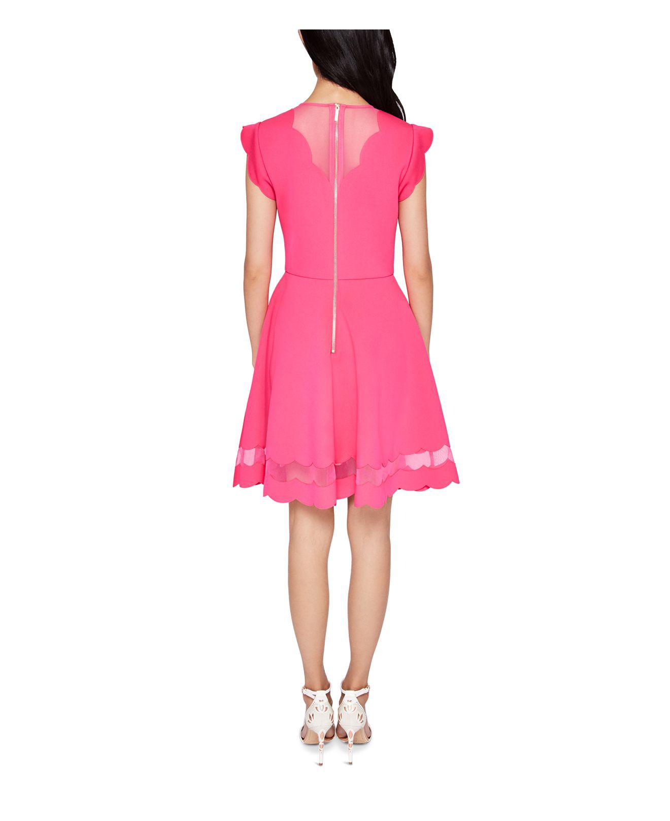 ted baker scallop dress