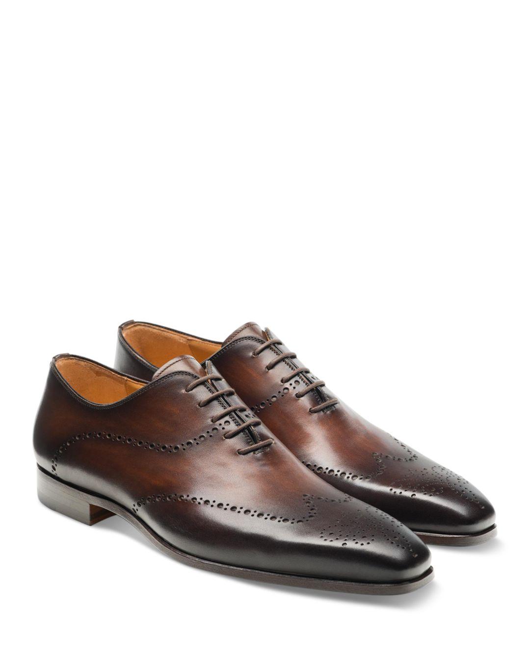 Magnanni Jethro Brogue Wingtip Oxfords in Brown for Men | Lyst