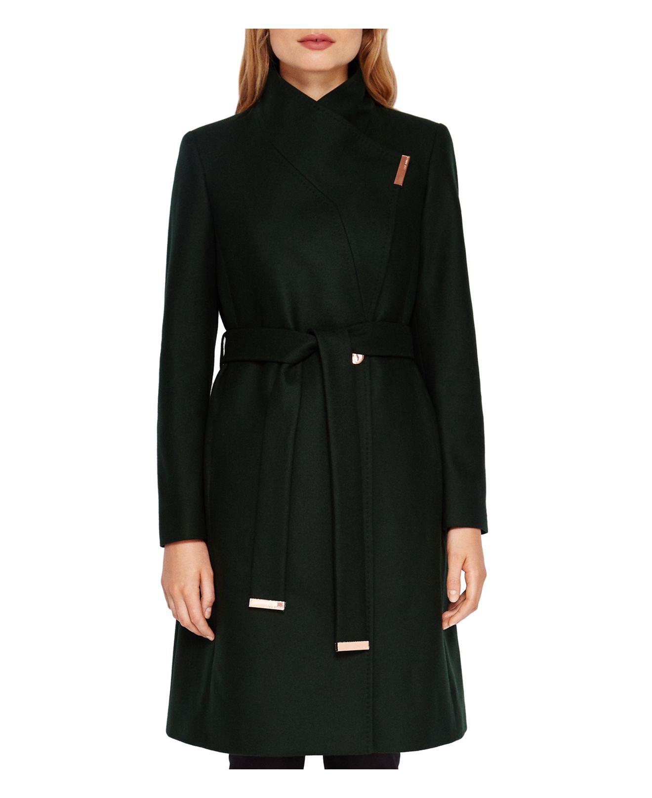 ted baker kikiie long wrap coat