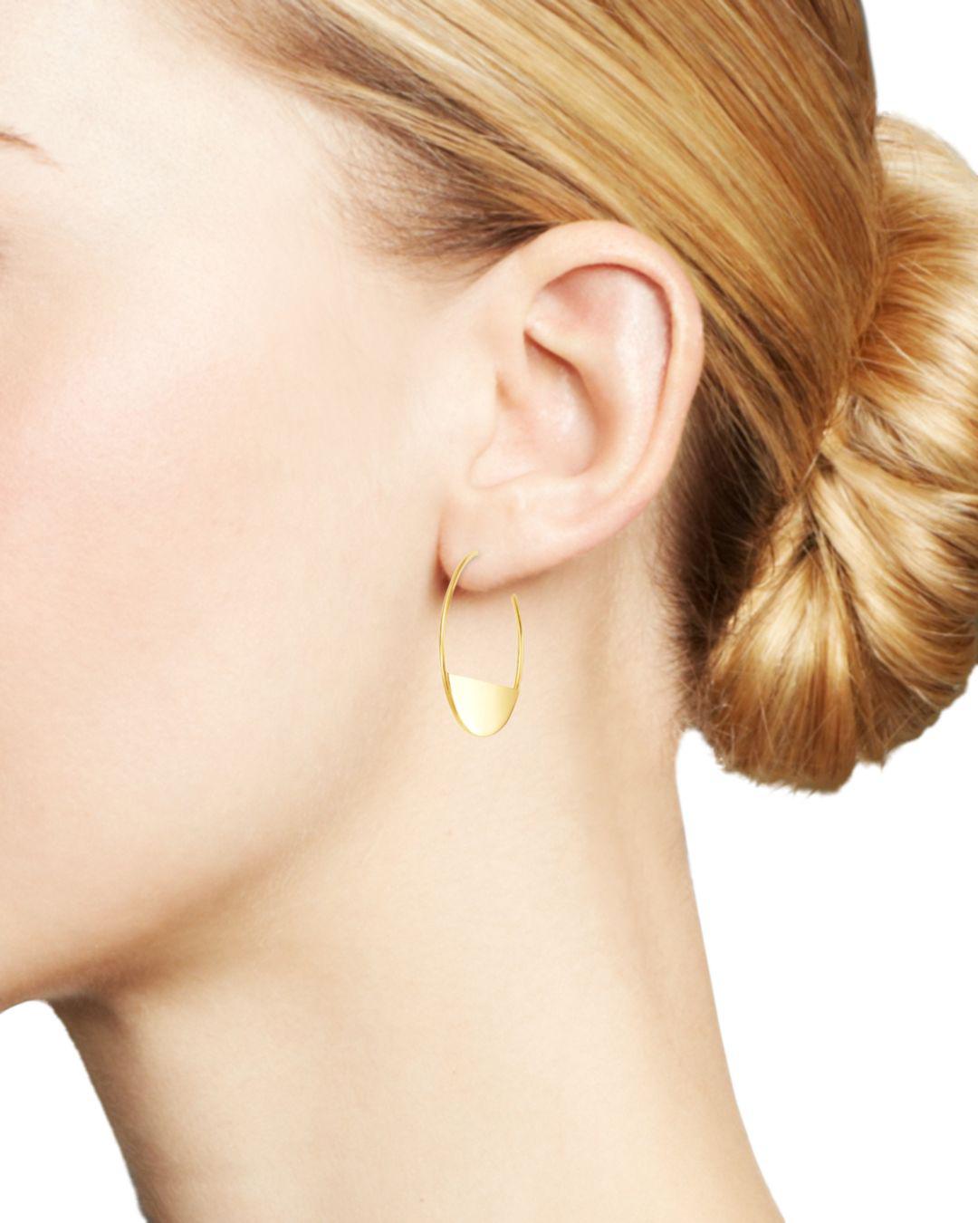 Gold Half Circle Earrings Flash Sales, 60% OFF | www.rupit.com