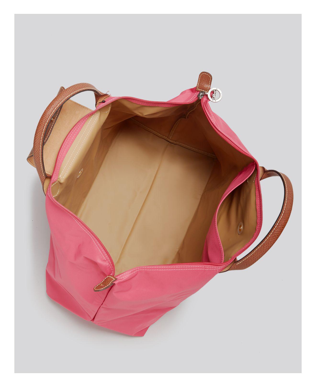 Longchamp Synthetic Le Pliage Nylon Weekender in Pink Lyst