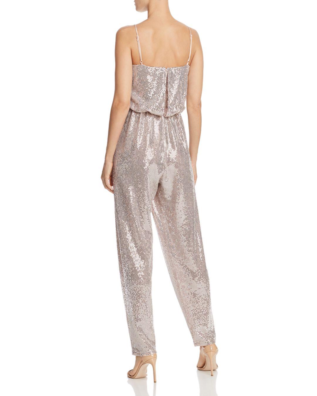 Eliza J Sequin Jumpsuit - Lyst