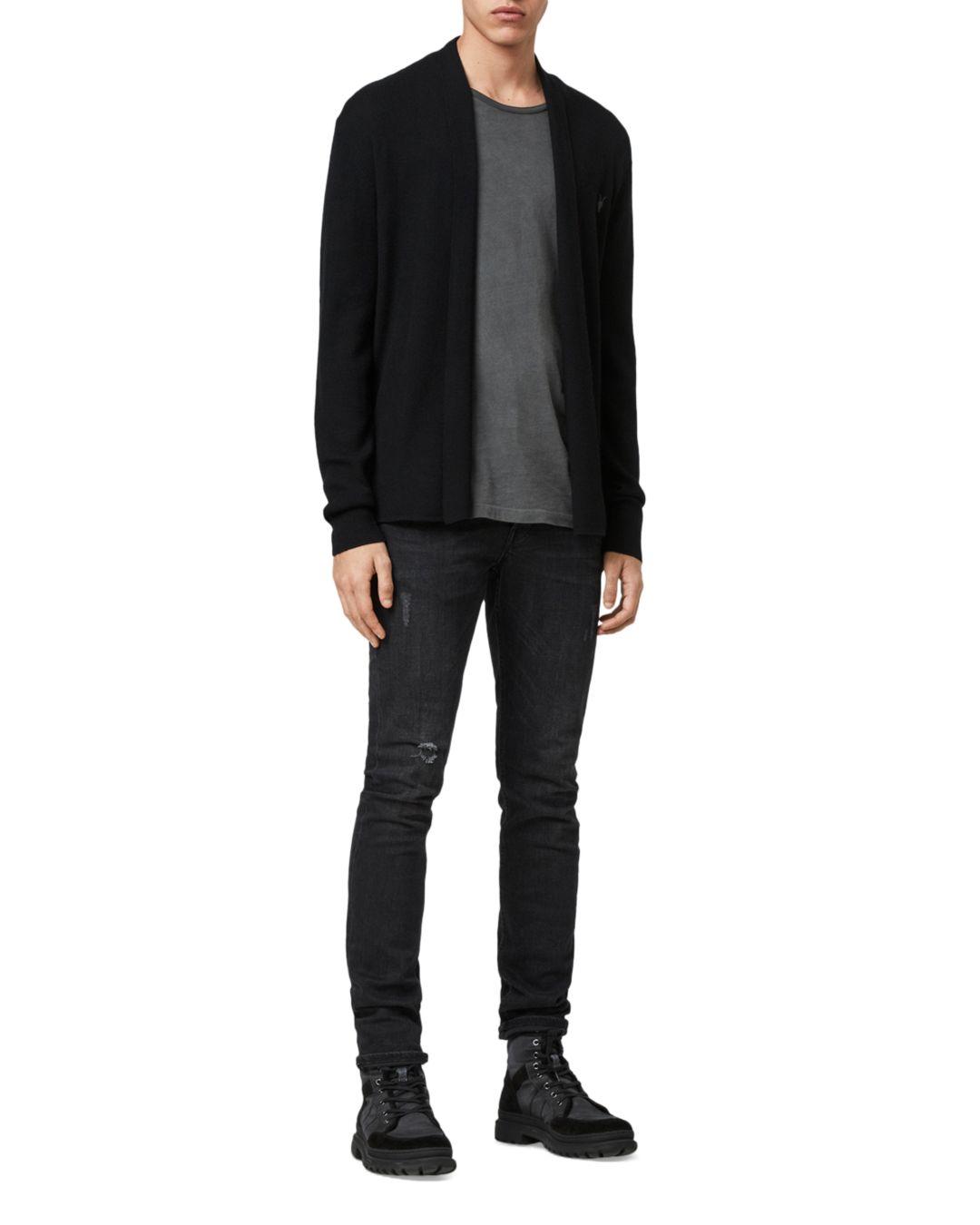 all saints merino wool cardigan
