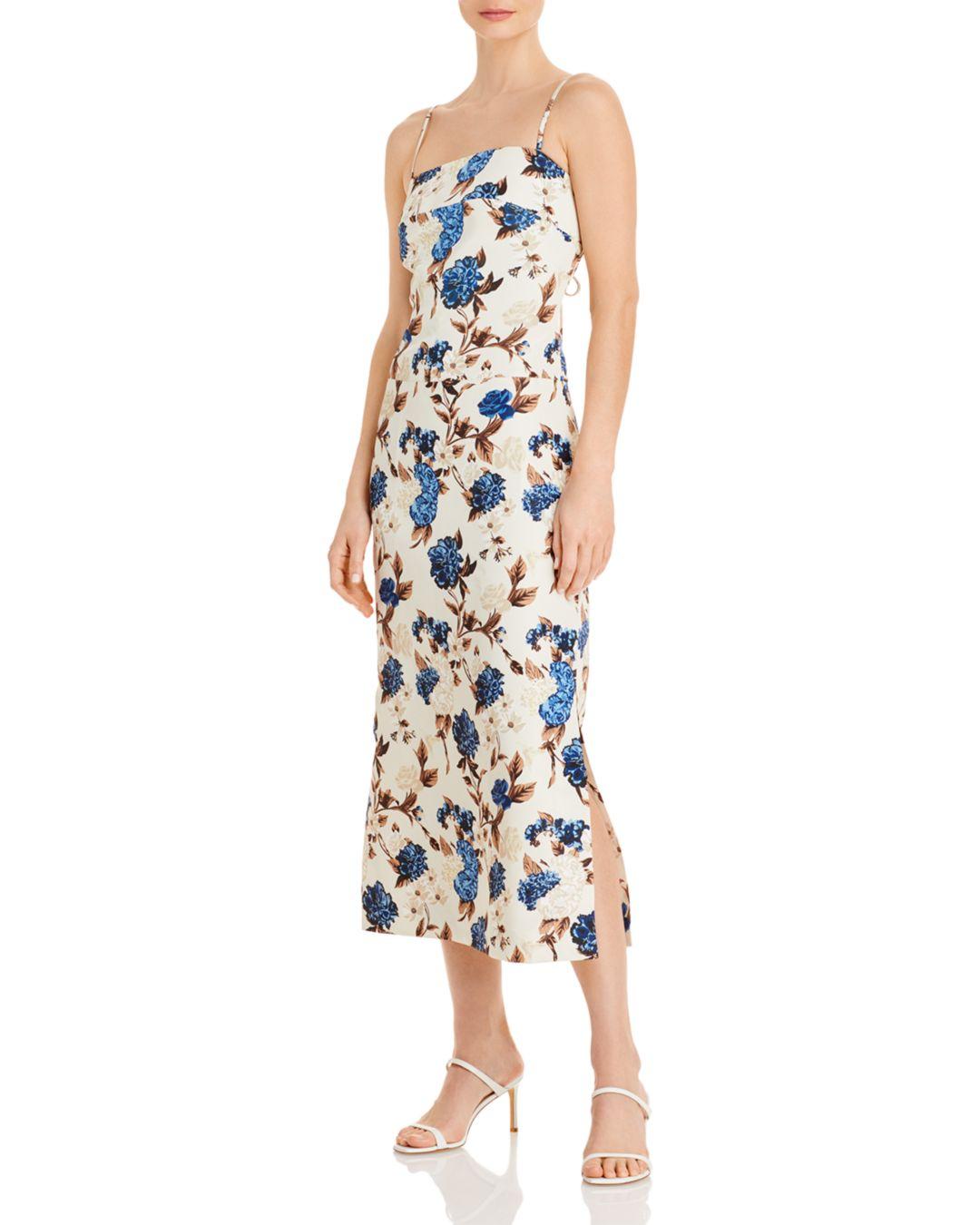 Tory Burch Strappy Back Dress in Blue | Lyst