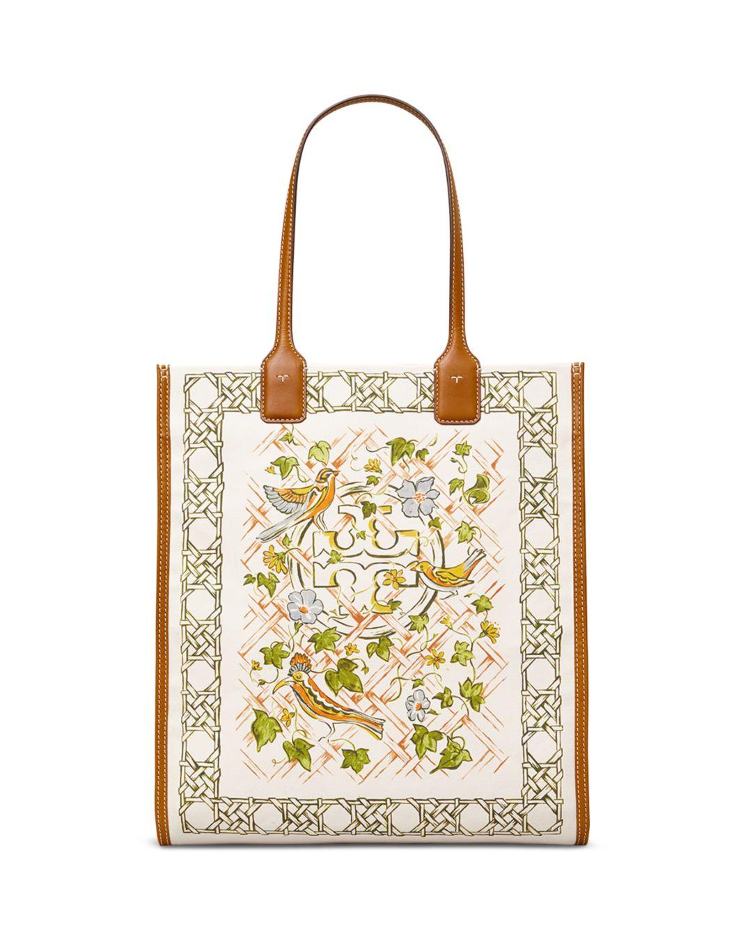 ella printed canvas tote