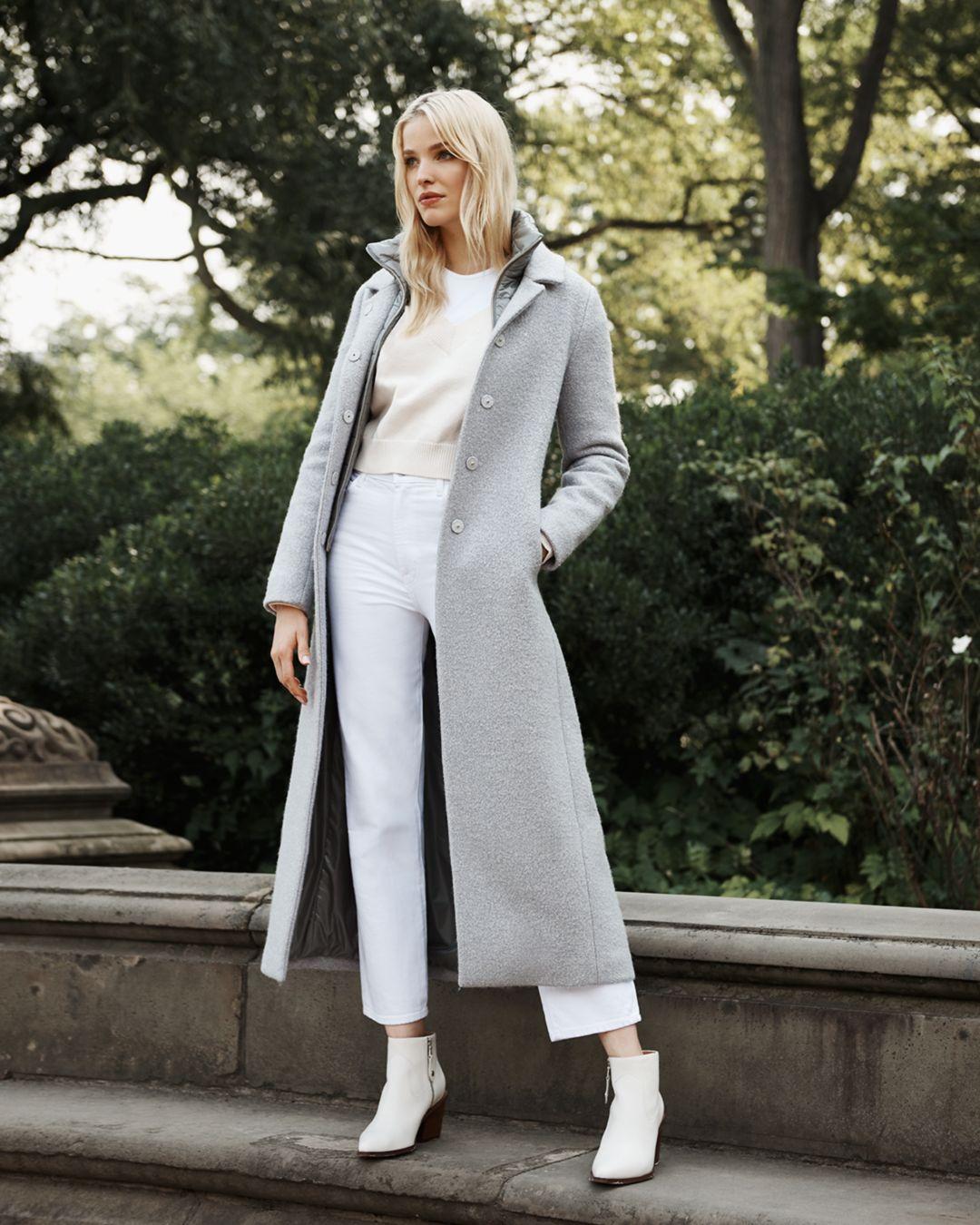 herno mixed media coat