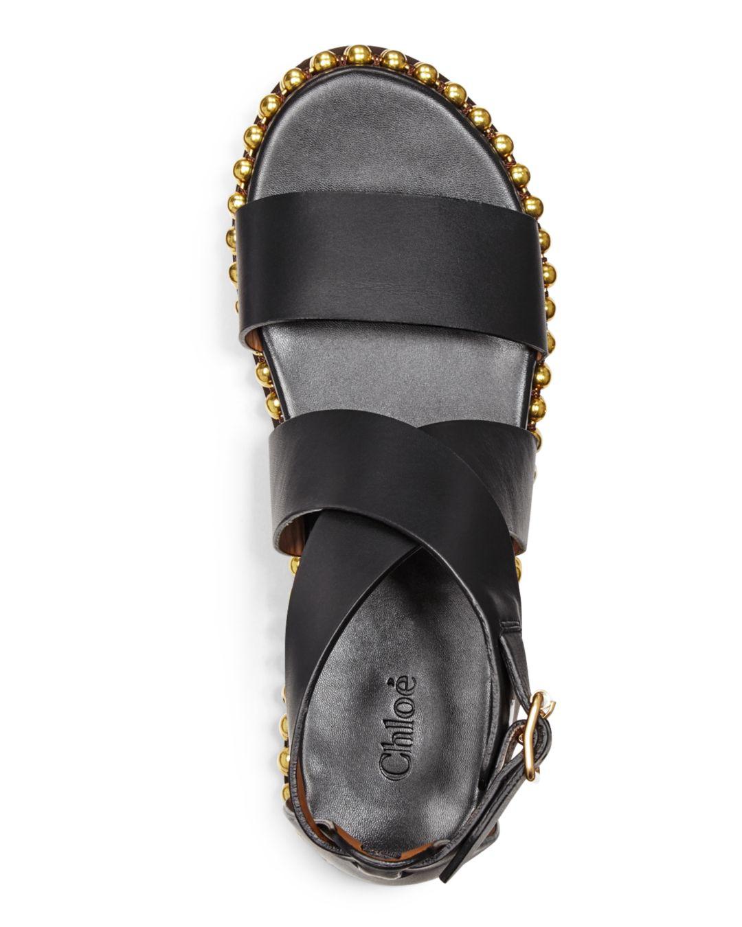 chloe studded sandals