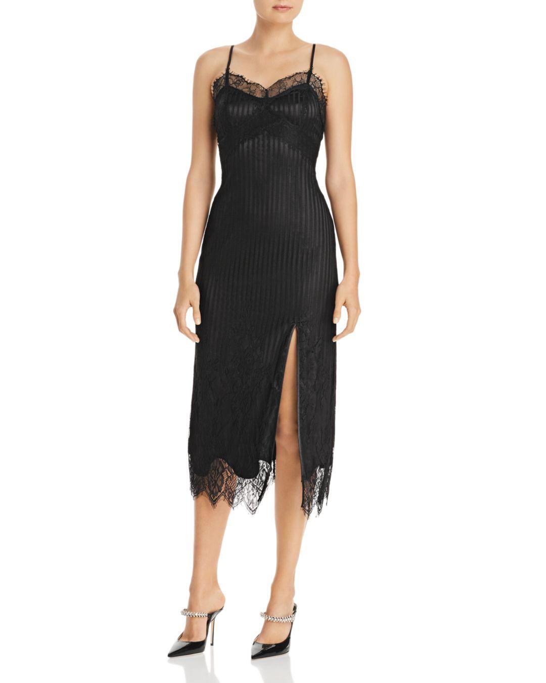 Donna Mizani Teddy Lace - Trimmed Dress in Black - Lyst