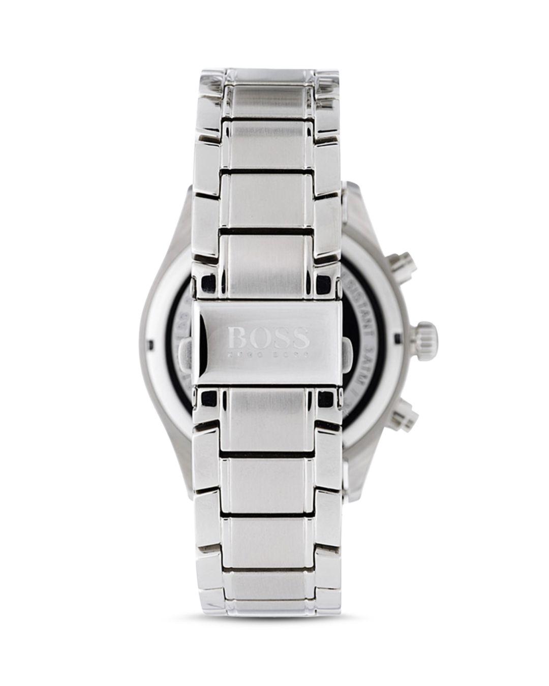 BOSS by HUGO BOSS Boss Grand Prix Chronograph Date Bracelet Watch in Silver  (Metallic) for Men | Lyst