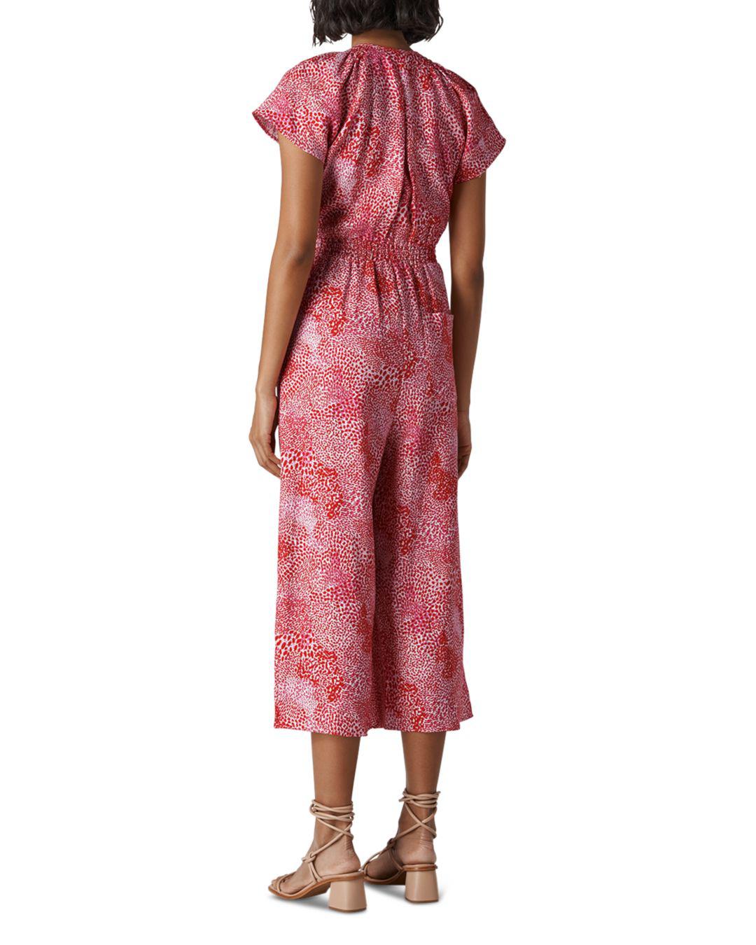 whistles pink jumpsuit