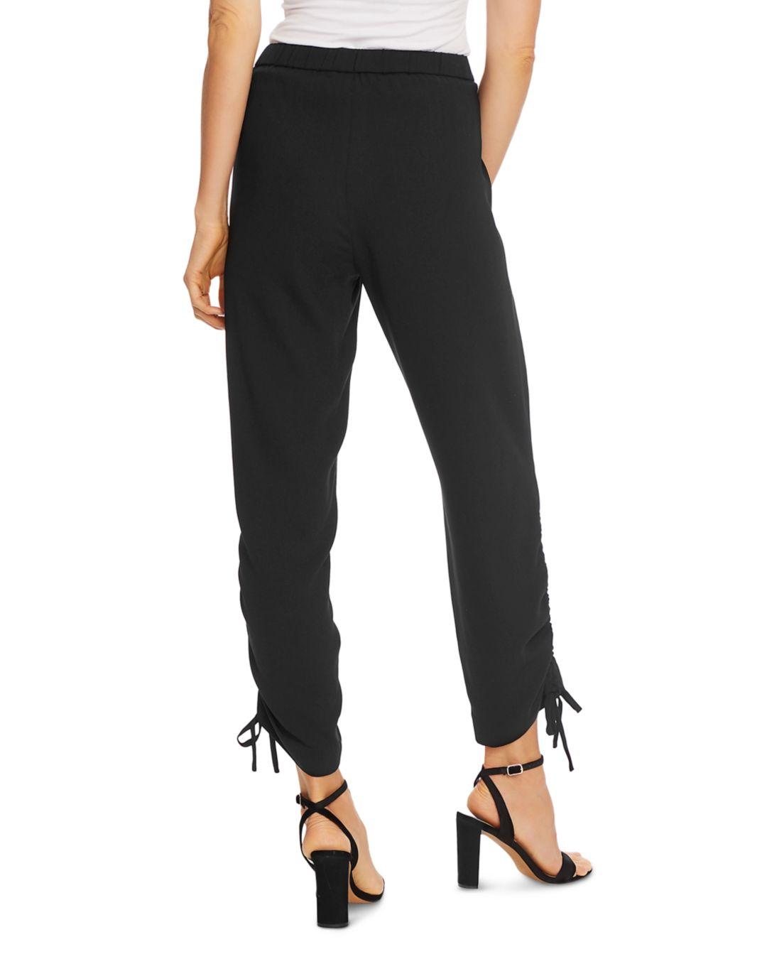 ruched ankle pants