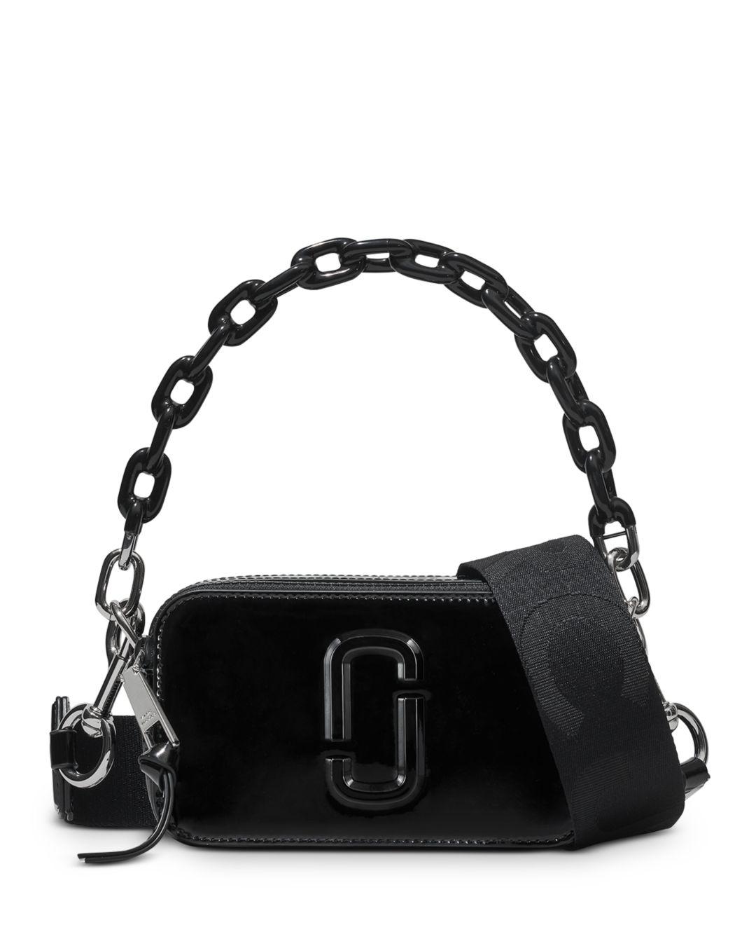 Marc Jacobs The Patent Leather Snapshot in Black | Lyst