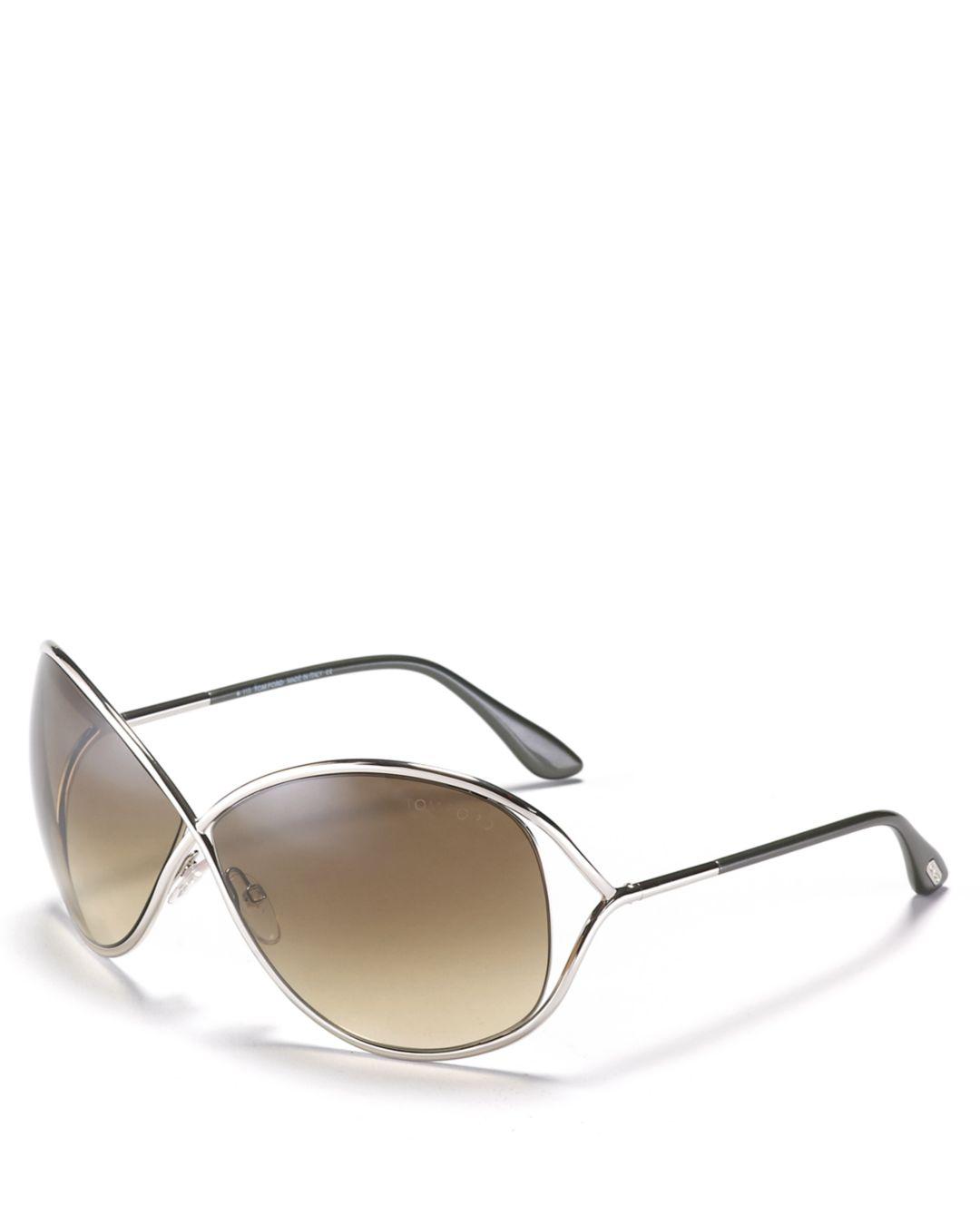 Tom Ford Women's Miranda Crossover Sunglasses in Shiny Bronze (Metallic ...