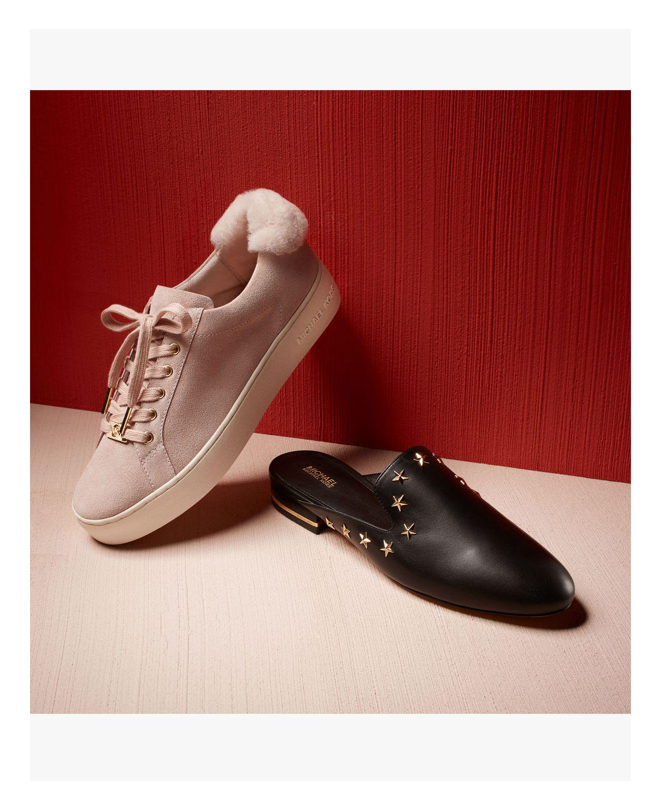 michael kors shearling sneakers