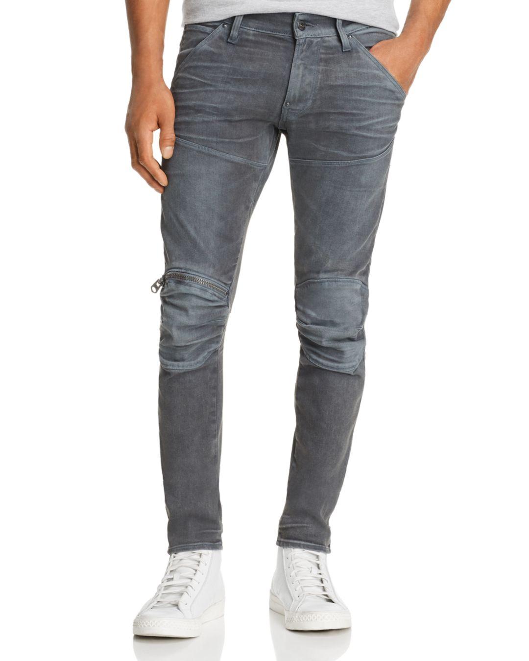 G-Star RAW G - Star Raw 5620 3d Knee - Zip Skinny Jeans In Dark Aged Cobler  in Blue for Men | Lyst Canada