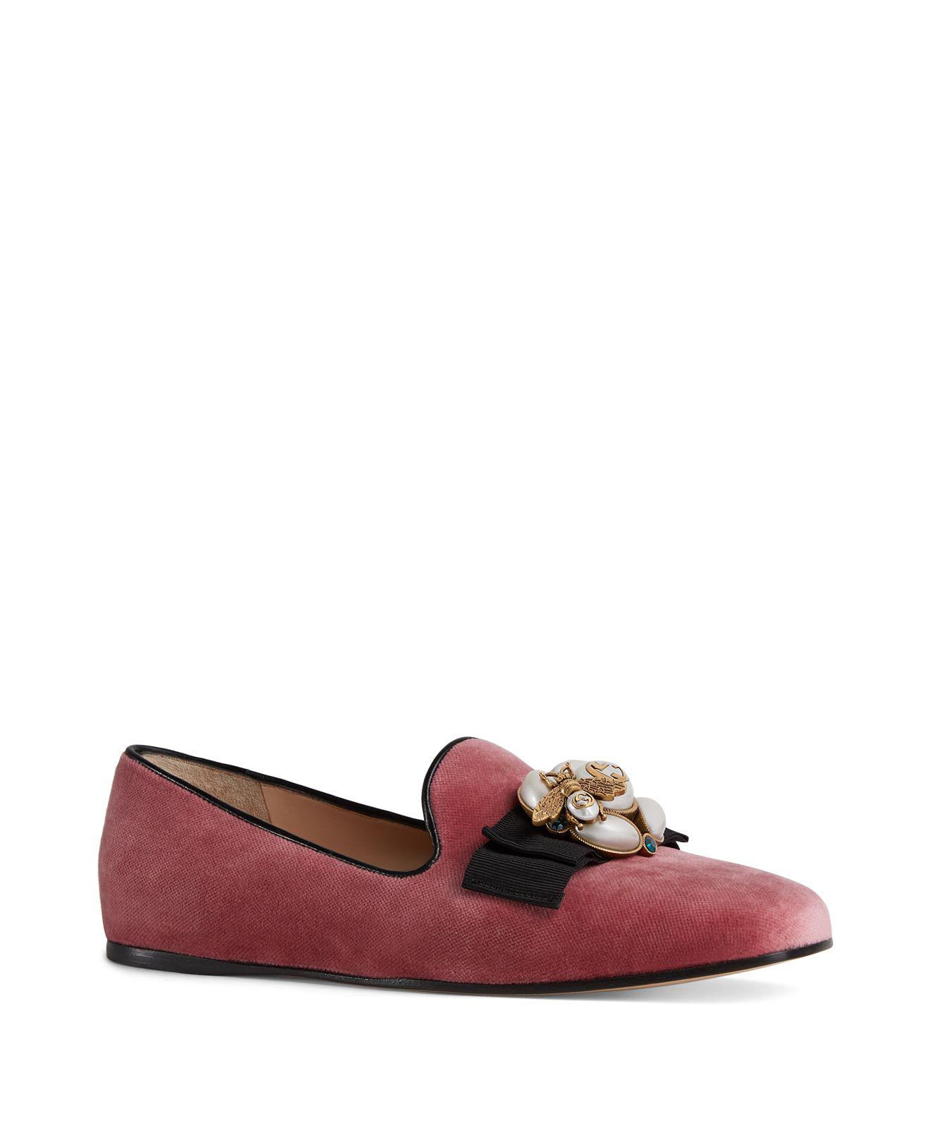 gucci velvet flats