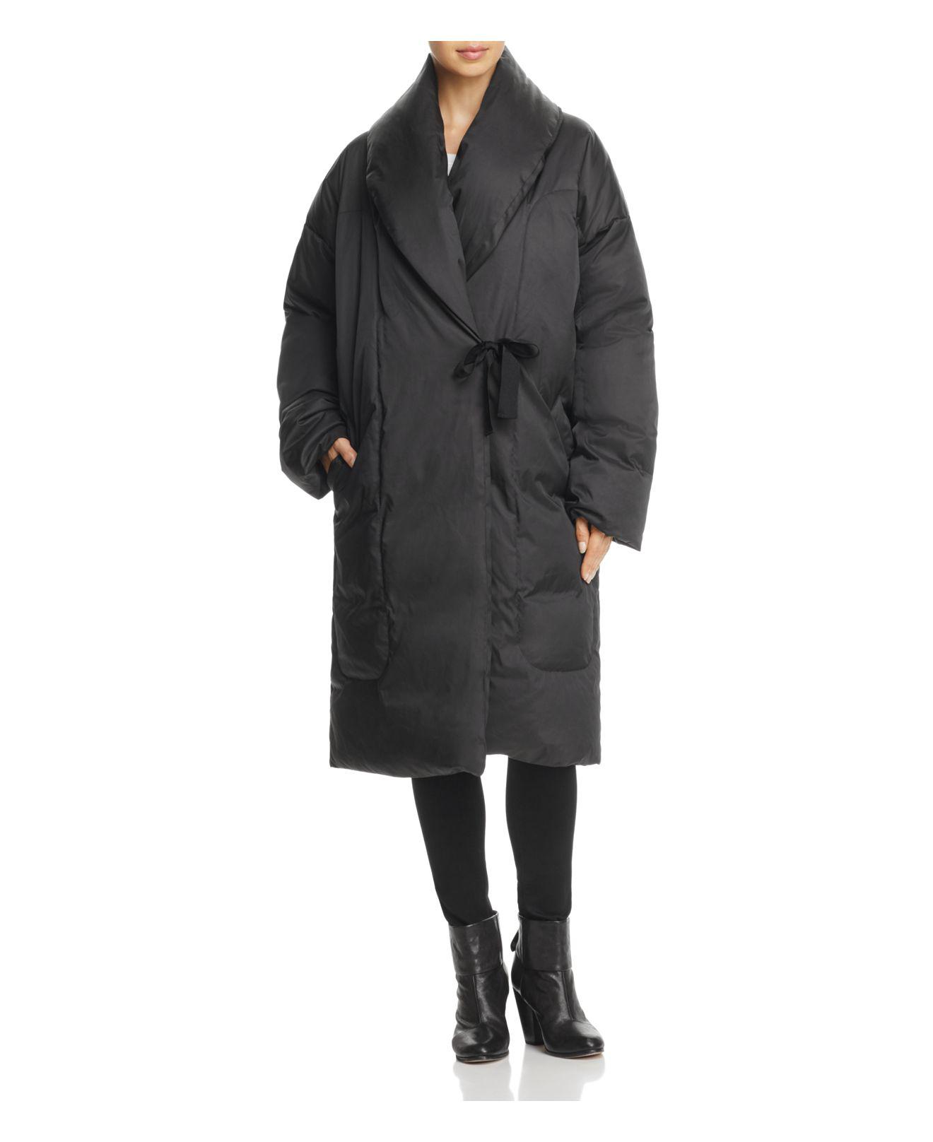 black oversized womens coat