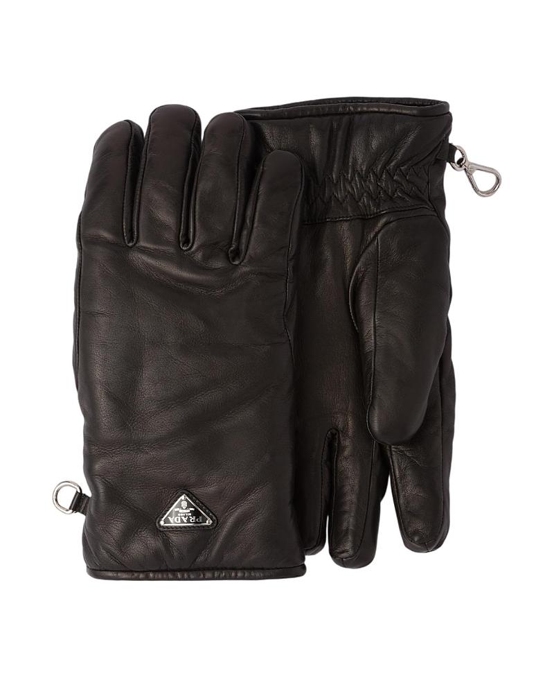 PRADA レザーグローブ ディアレザー カシミヤ メンズ Men's Prada Gloves | Lyst