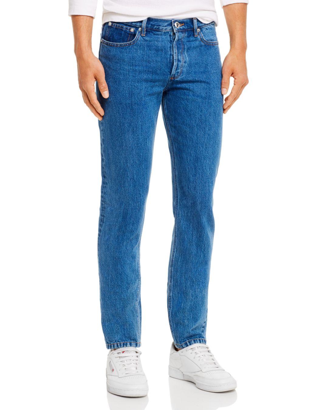 A.P.C. Petit New Standard Slim Fit Jeans In Indigo Delave in Blue for Men |  Lyst Canada