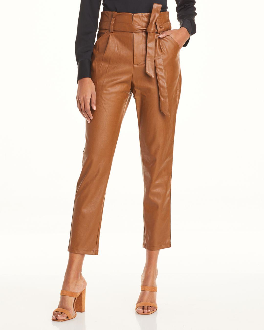 Lucy Paris Faux Leather Paperbag 