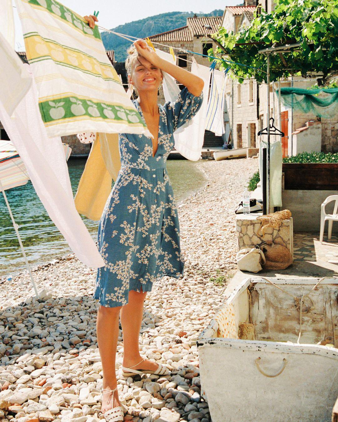 faithfull the brand chloe midi dress