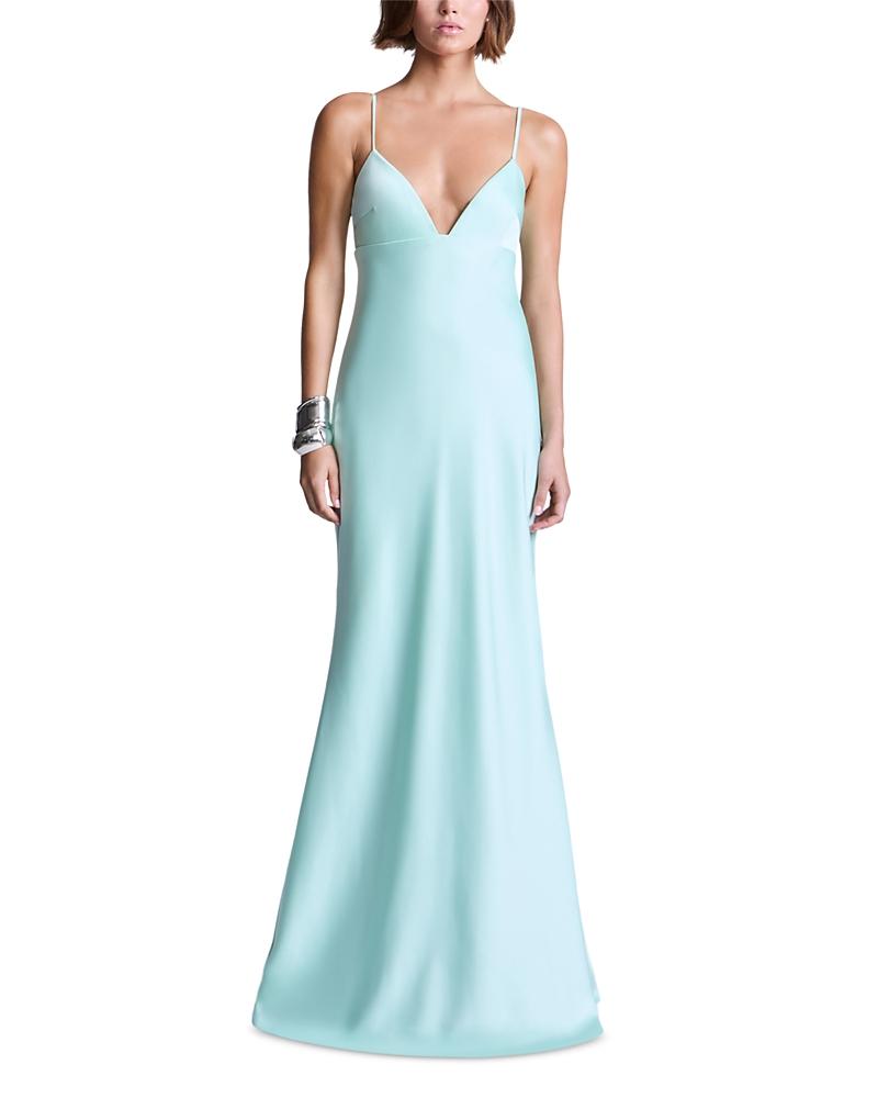 green emerald velvet dress BCBG Max Azria main image 1