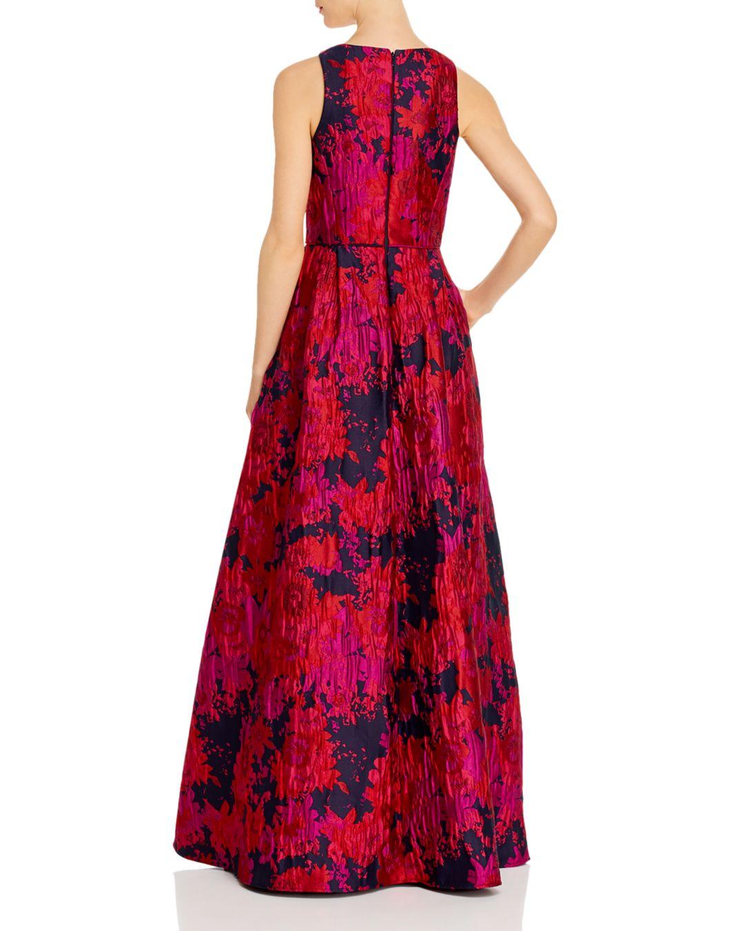 aidan mattox brocade gown
