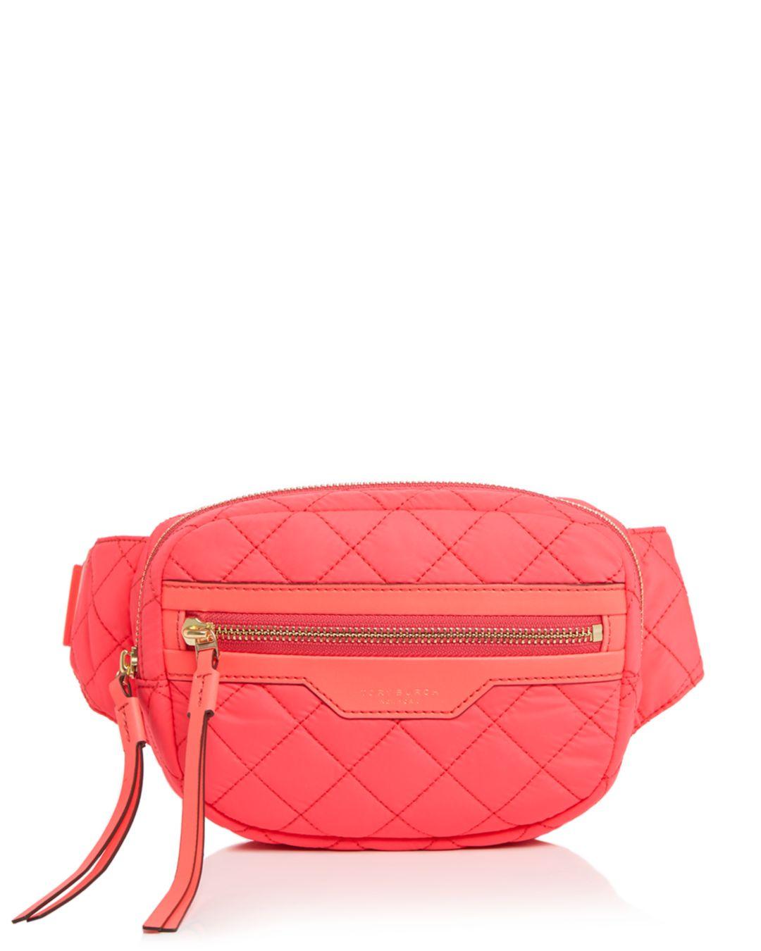 Tory Burch Perry Quilted Nylon Belt Bag in Pink Lyst