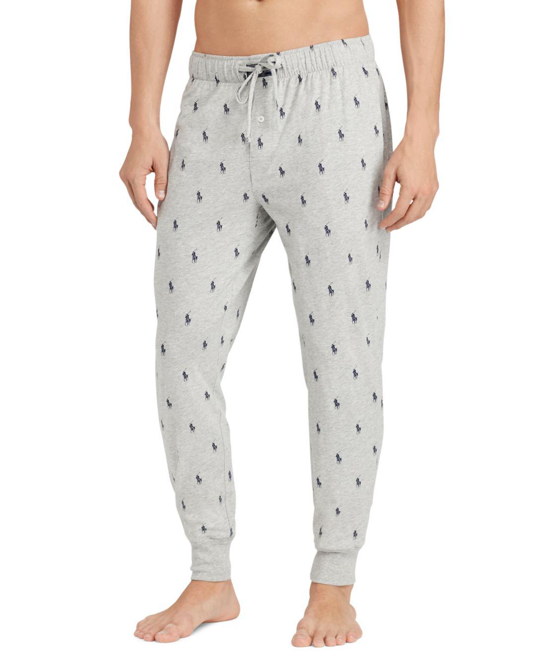 Polo Ralph Lauren Big & Tall Pony Print Jogger Lounge Pants in Gray for ...