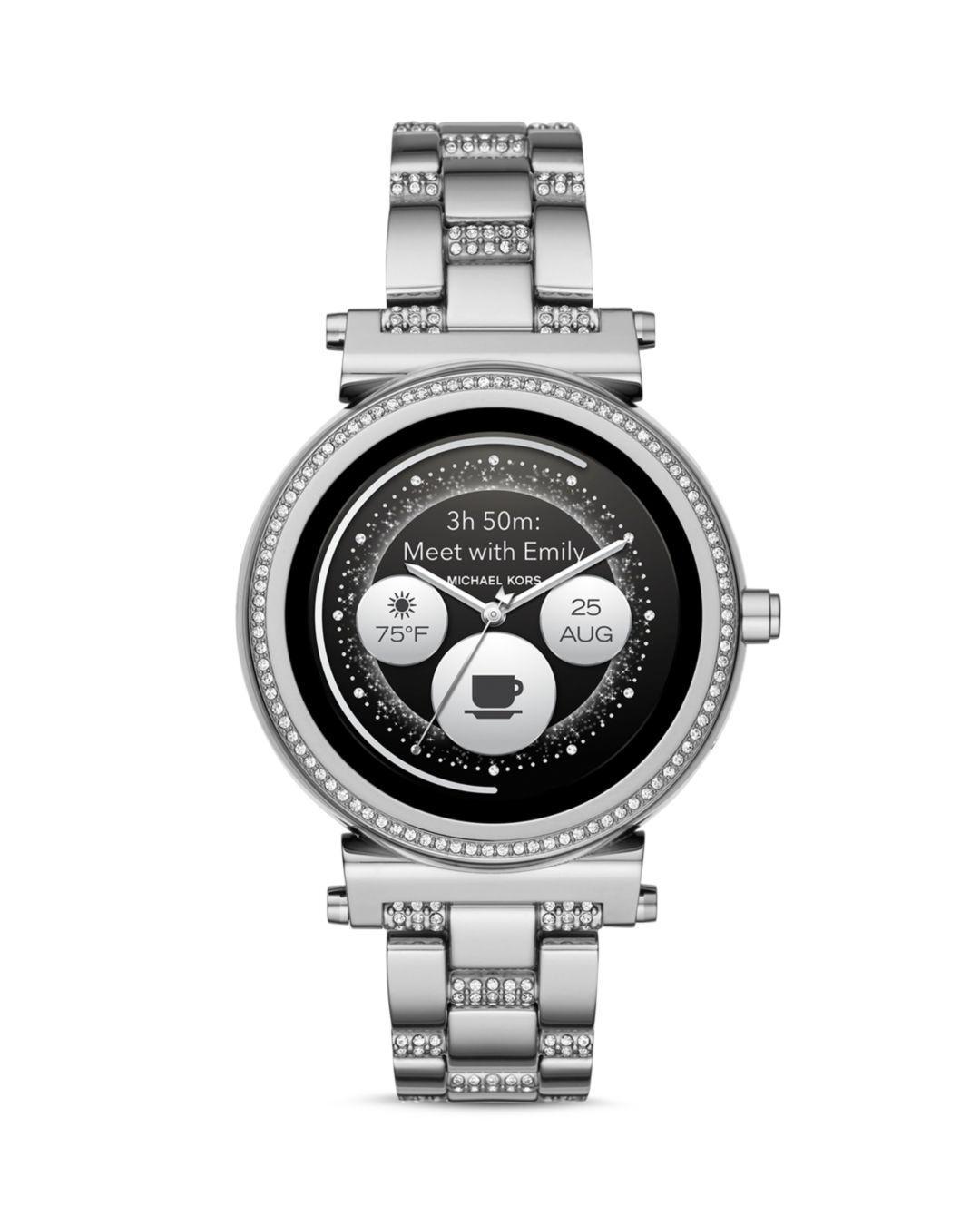 michael kors sofie silver smartwatch