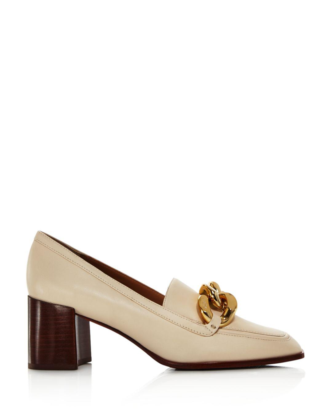 tory burch loafer heels