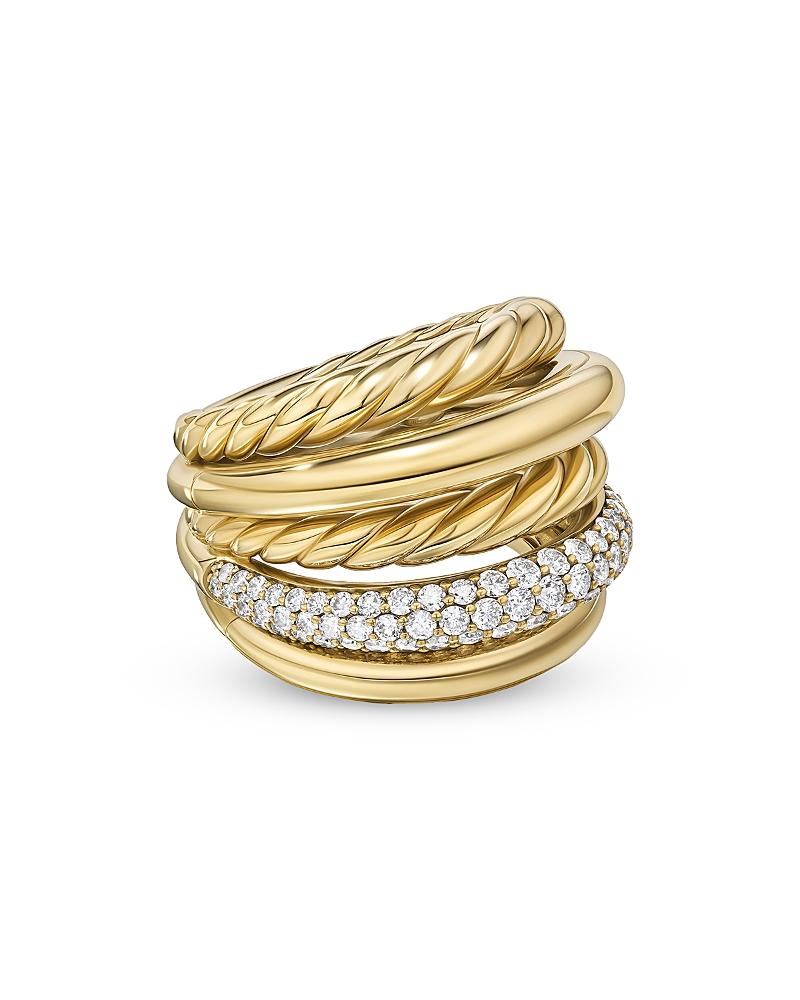 David Yurman Dy Mercer Multi Row Ring in Metallic | Lyst