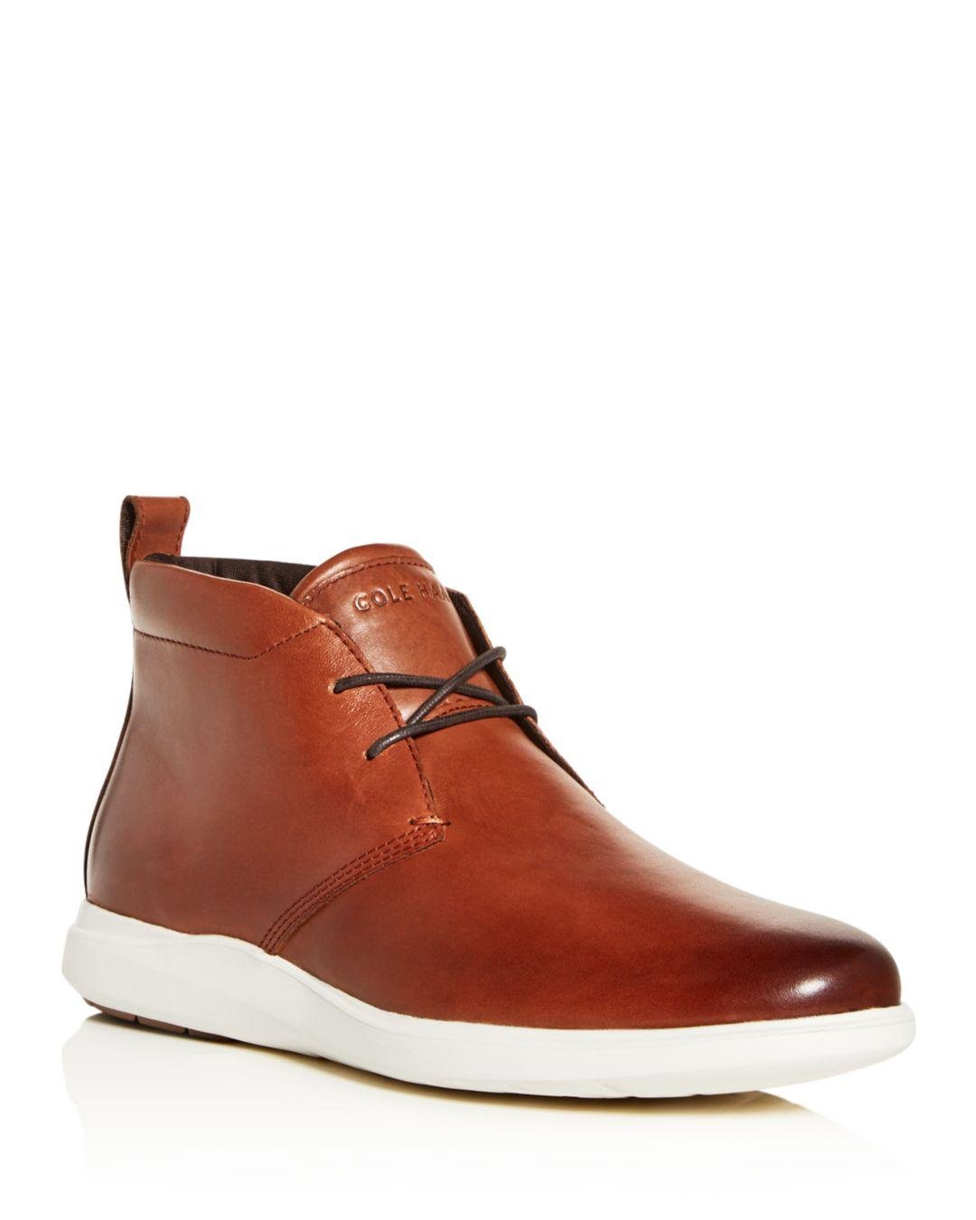 Cole Haan Men's Grand Plus Essex Leather Chukka Boots in Brown for Men ...