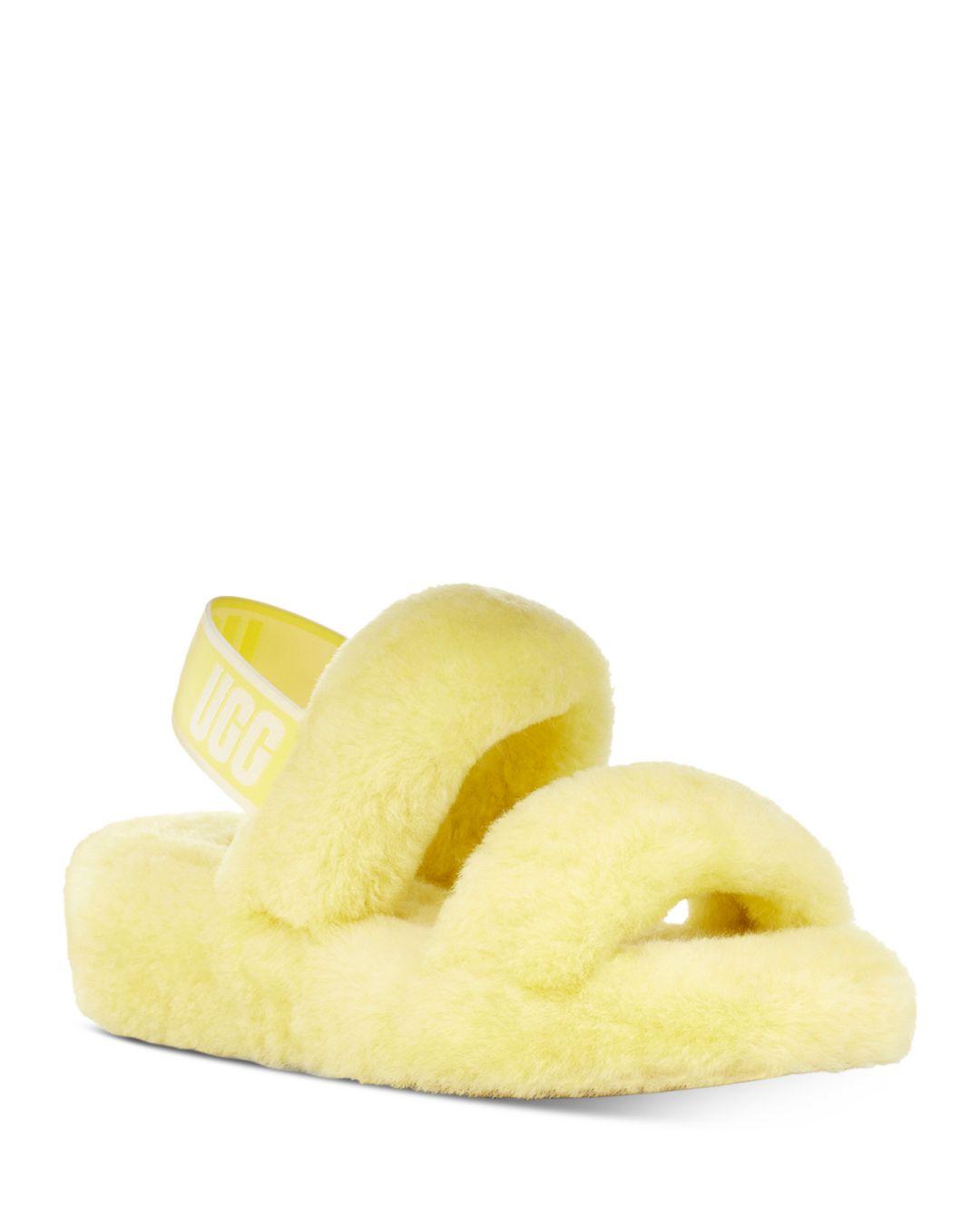 ugg oh yeah slippers yellow