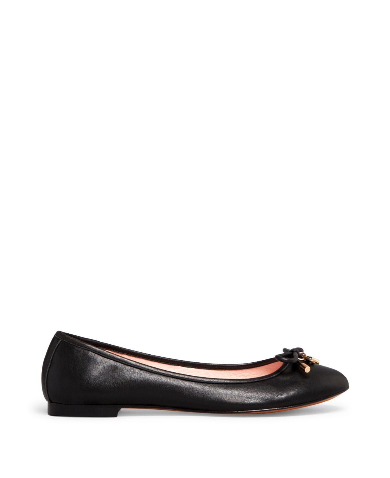 Kate Spade Willa Bow Ballet Flats in Black | Lyst