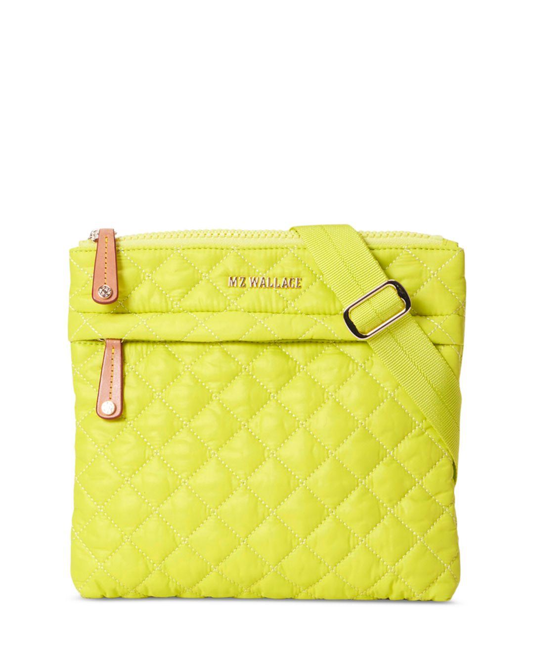 MZ Wallace Metro Flat Crossbody Bag in Yellow Lyst