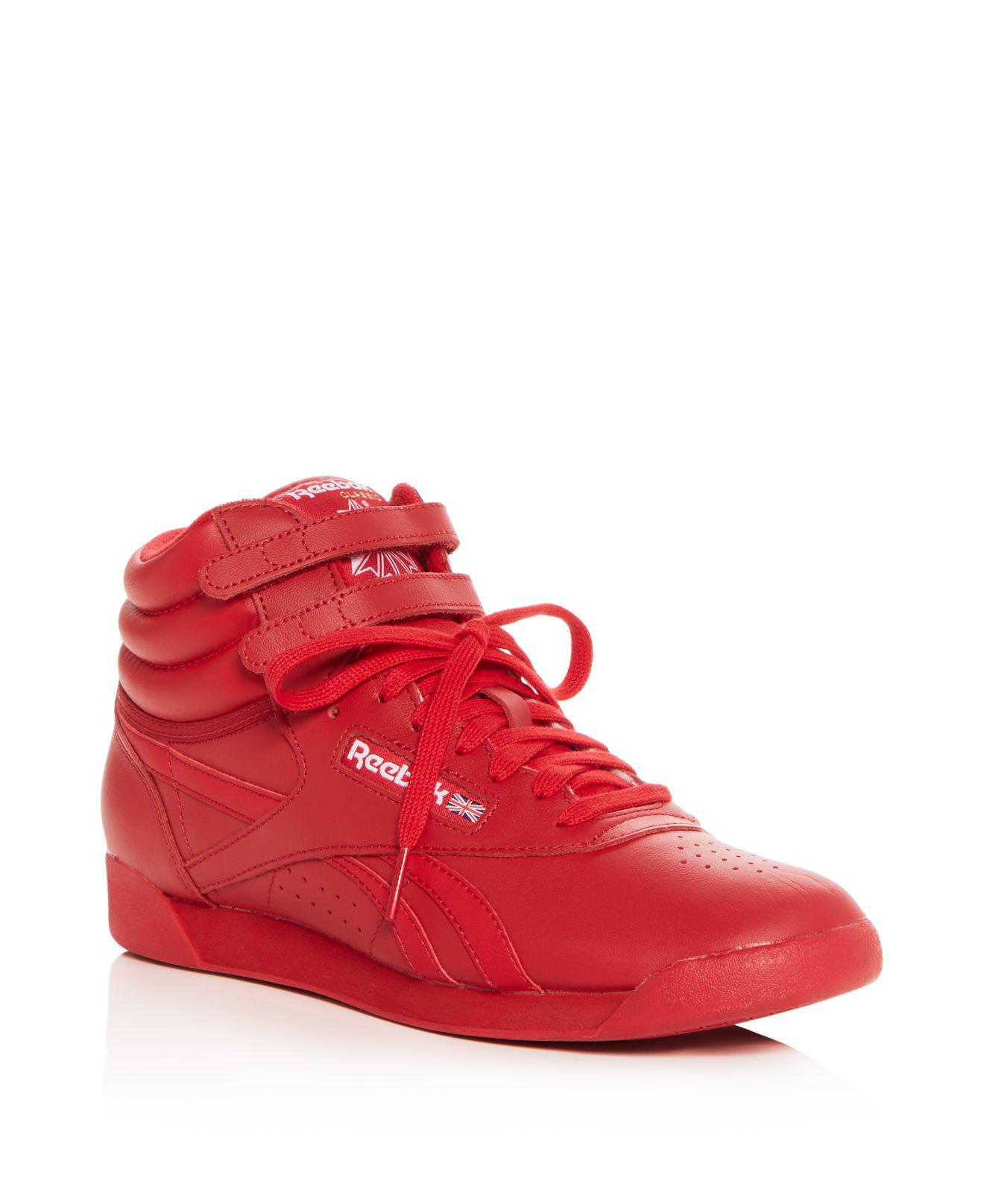 red reebok sneakers womens