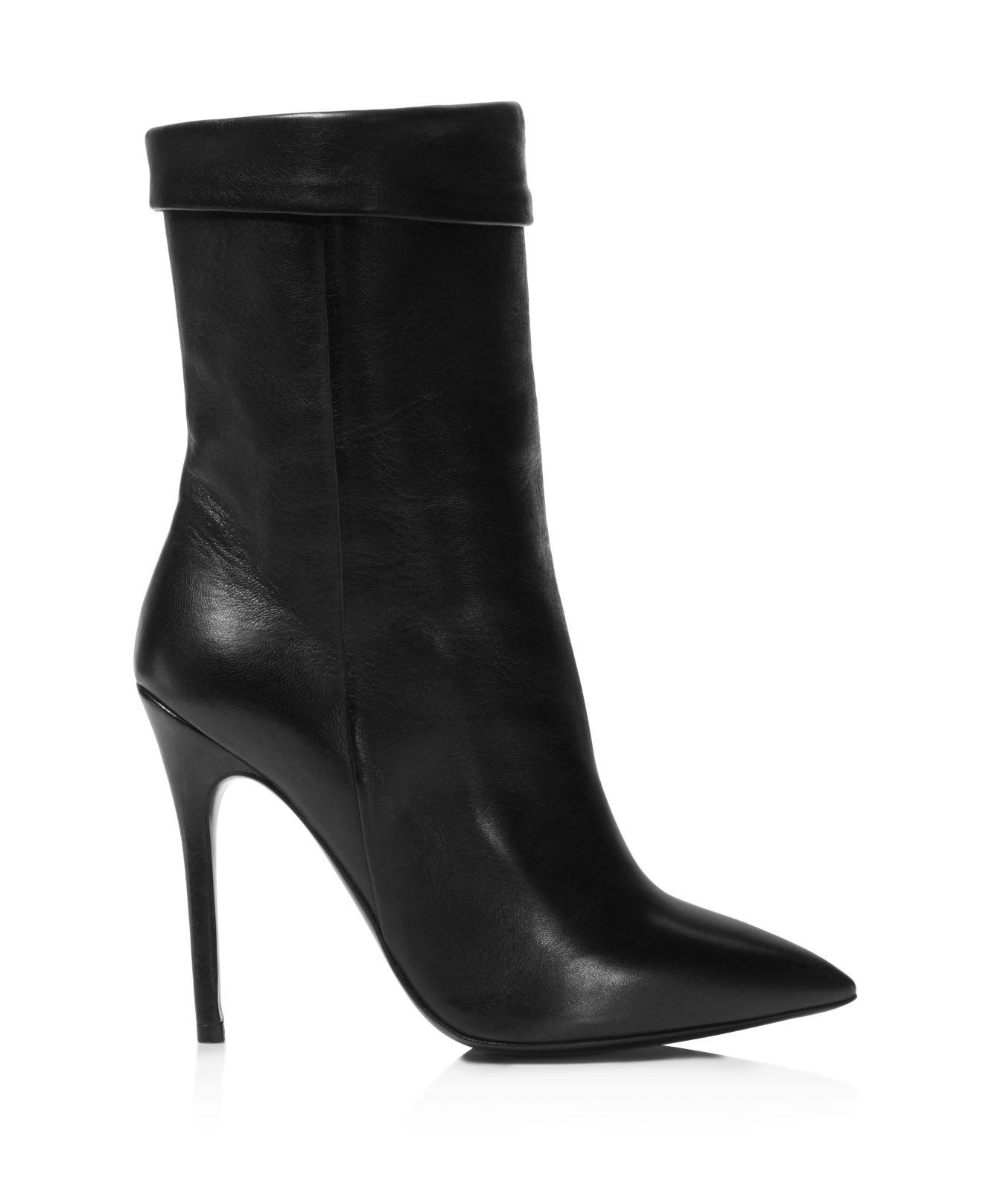 pointed toe high heel booties