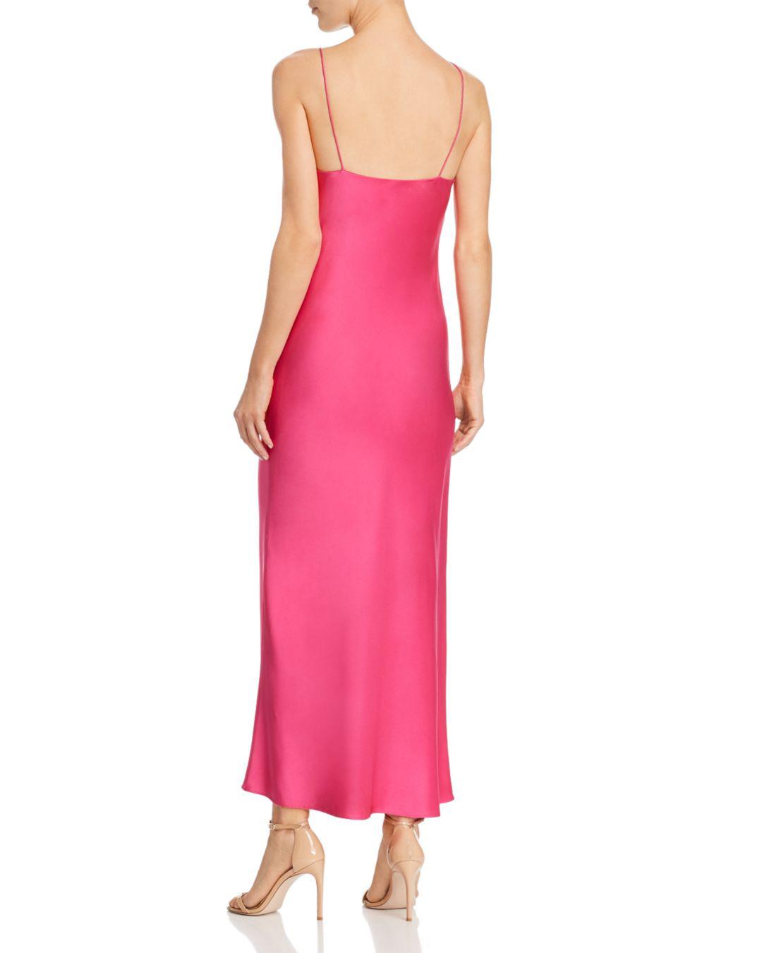 anine bing pink slip dress