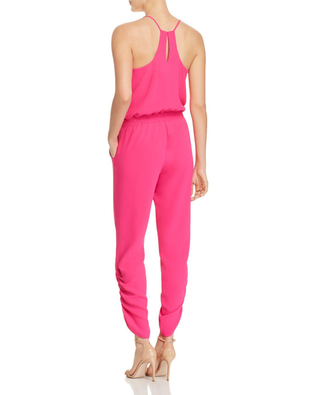 amanda uprichard lowell ruched jumpsuit