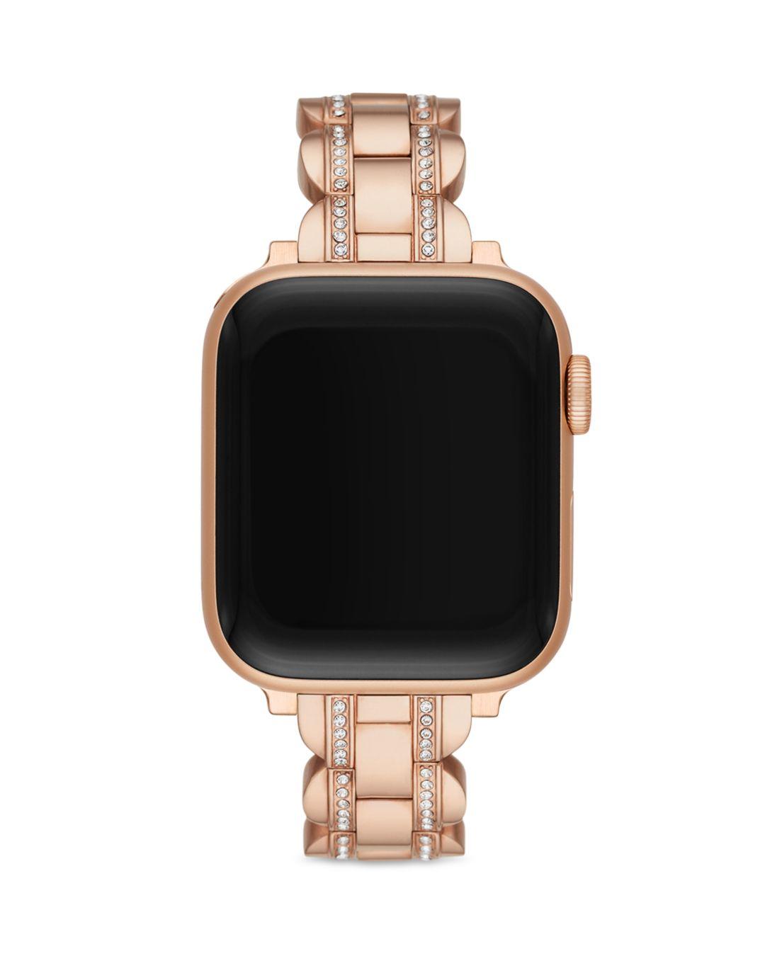Kate Spade Rose Gold Pavé Scallop Link Band For Apple Watch® | Lyst Canada
