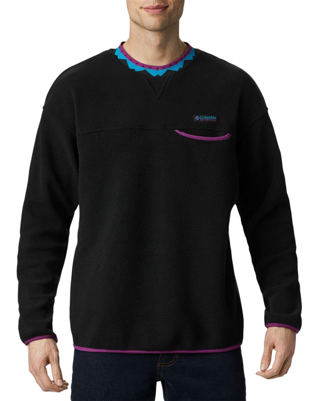 columbia fleece pullover with pockets