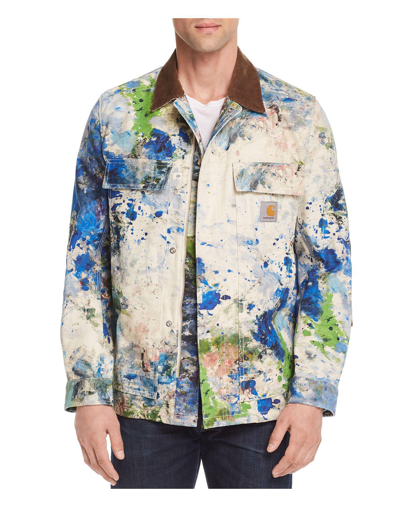 Junya Watanabe Cotton Man X Carhartt Paint Utility Jacket in Navy/Beige  (Blue) for Men | Lyst